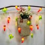 Cactus and Chili Pepper Party Patio Lights, Camco 42659
