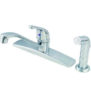 4-Hole Single Handle W/Sprayer Chrome, American Brass SL801F-4