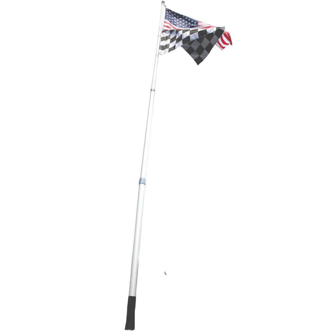 20 Ft Flag Pole Kit with Holder Pole Bag and Flag, Camco 51600