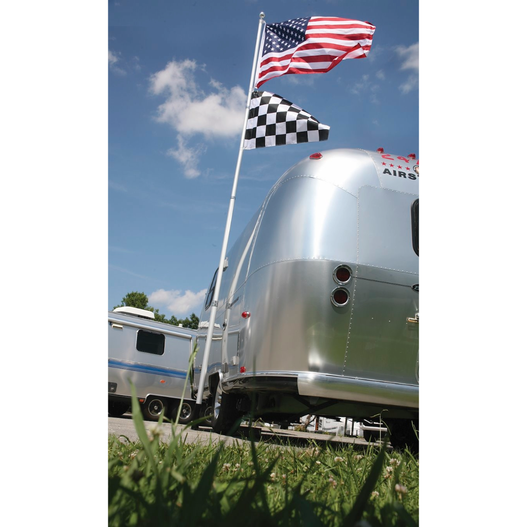 20 Ft Flag Pole Kit with Holder Pole Bag and Flag, Camco 51600 - Image 2