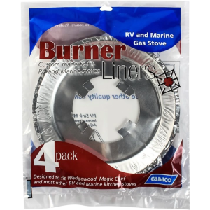 Gas RV Stove Burner Liners, Camco Mfg. 43800 Gas RV Stove Burner Liners, Camco Mfg. 43800
