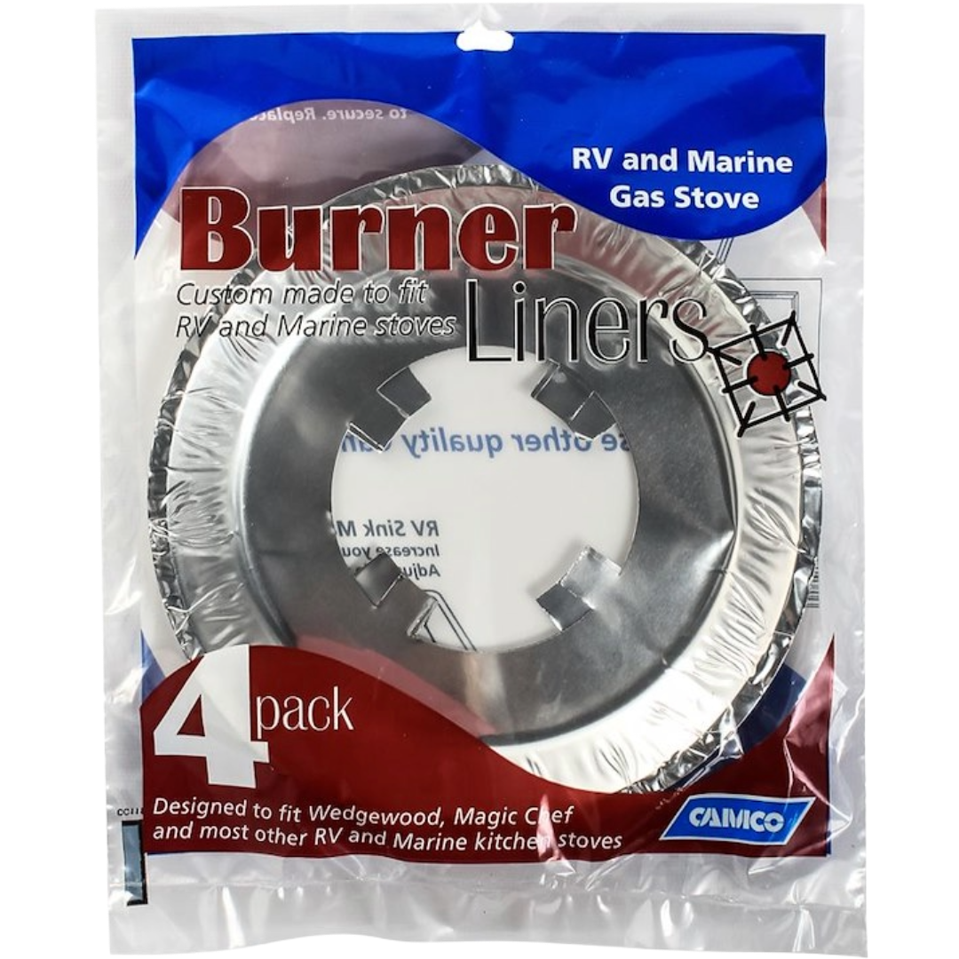 Gas RV Stove Burner Liners, Camco Mfg. 43800