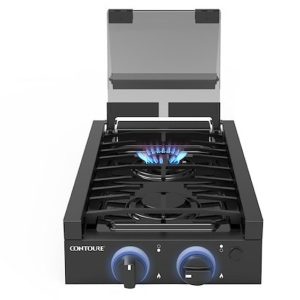 2 Burner Slide in Cooktop – Black, Contoure AG-50BK 2 Burner Slide in Cooktop – Black, Contoure AG-50BK