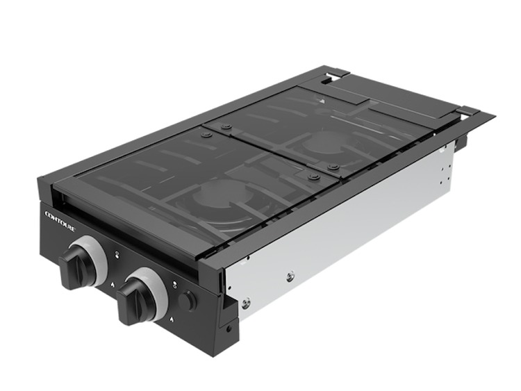 2 Burner Slide in Cooktop – Black, Contoure AG-50BK - Image 2
