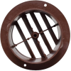 4 inch Rotary Vent Grill - No Damper, Walnut, D&W Inc 62-2602