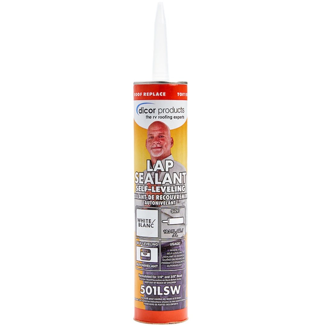 Dicor Haps Free RV Self Leveling Lap Sealant – White, Dicor 505LSW-1