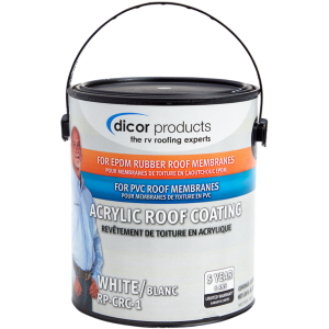 Dicor RV Rubber Roof Acrylic Coating White, Dicor RP-CRC-1 Dicor RV Rubber Roof Acrylic Coating White, Dicor RP-CRC-1