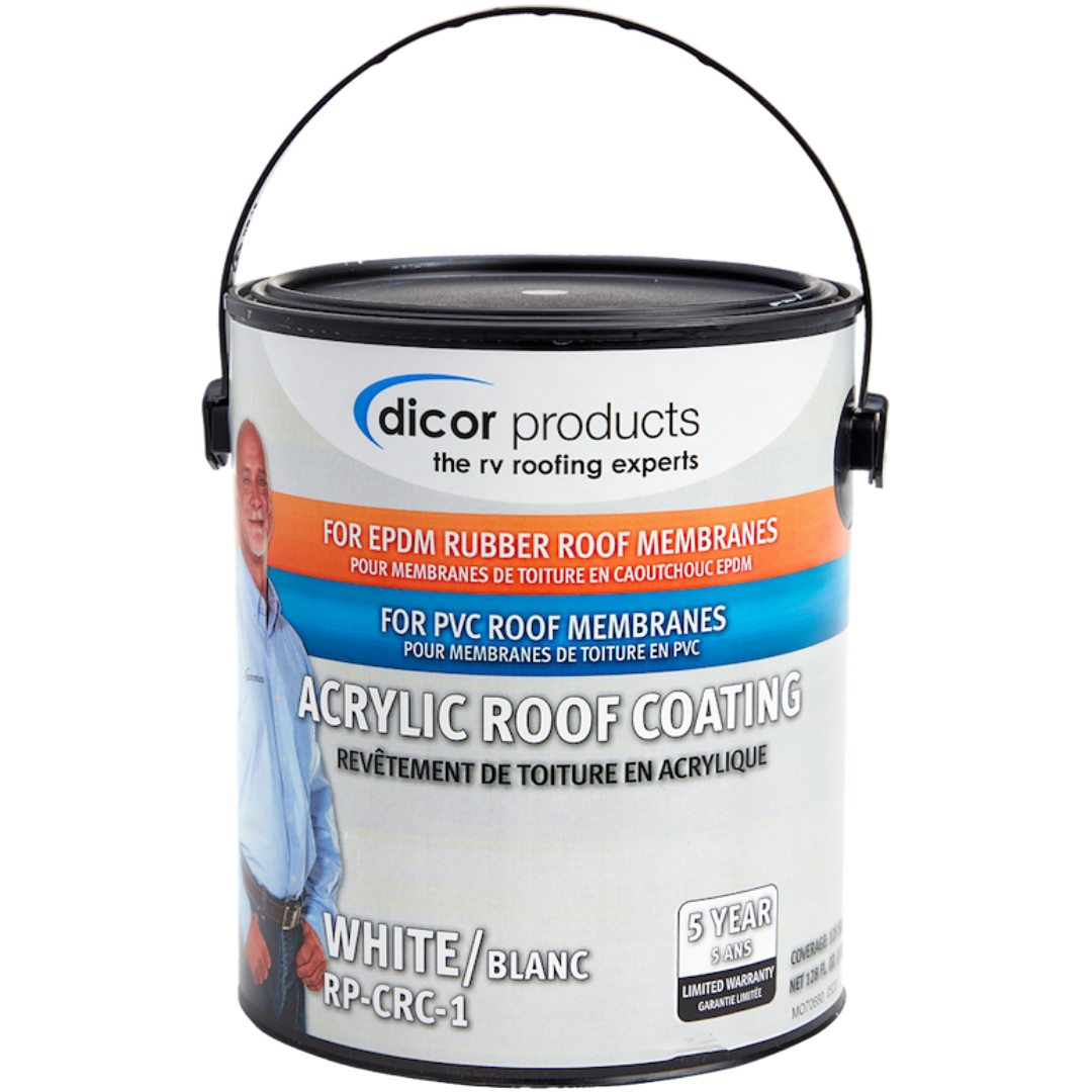 Dicor RV Rubber Roof Acrylic Coating White, Dicor RP-CRC-1