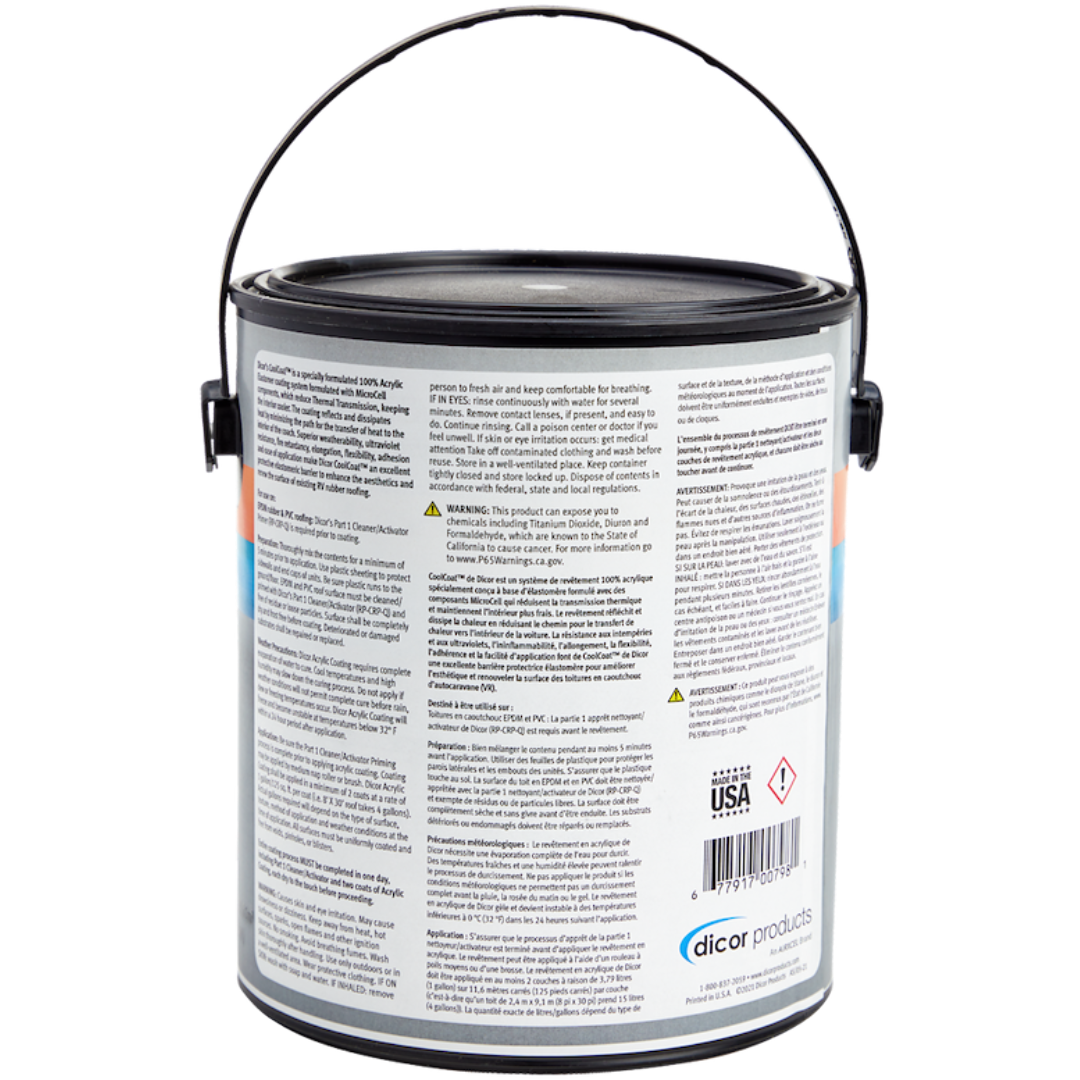 CoolCoat Insulating Coating - 1 gallon , Dicor RP-IRC-1 - Image 3