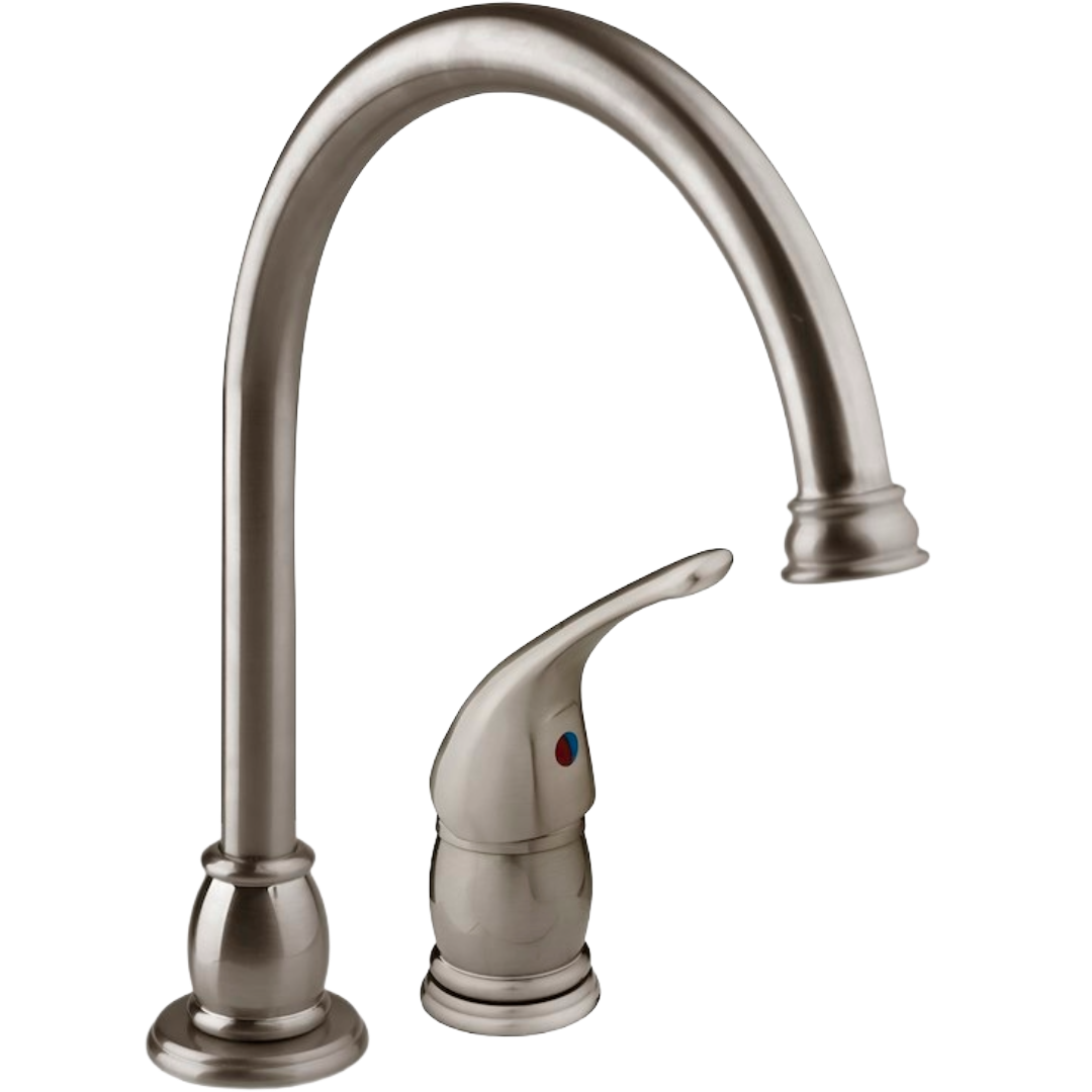 Goose Neck RV Kitchen Faucet, Dura Faucet DF-NMK301-SN