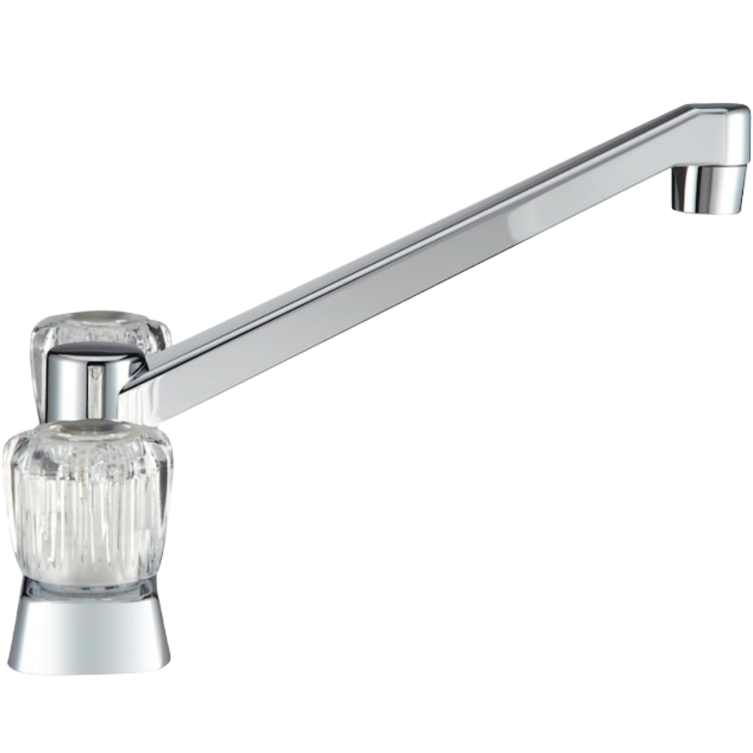 Two Handle RV Kitchen Faucet, Dura Faucet DF-PK600A-CP - Image 2