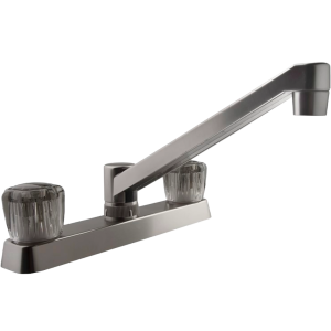 Two Handle RV Kitchen Faucet, Dura Faucet PK600S-SN Two Handle RV Kitchen Faucet, Dura Faucet PK600S-SN