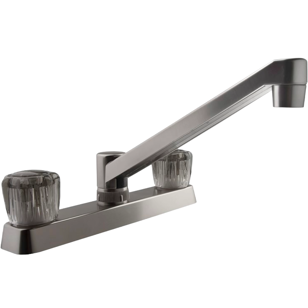 Two Handle RV Kitchen Faucet, Dura Faucet PK600S-SN