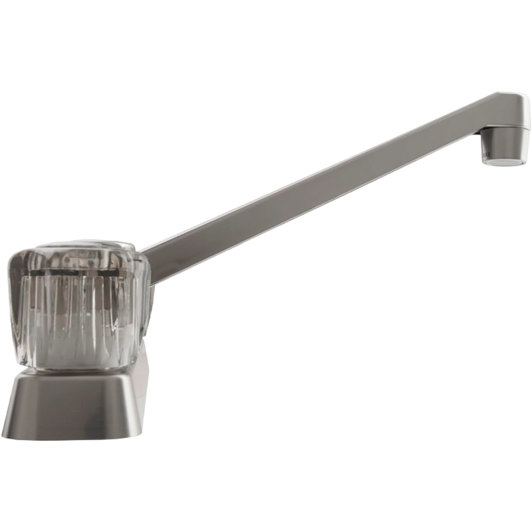 Two Handle RV Kitchen Faucet, Dura Faucet PK600S-SN - Image 2