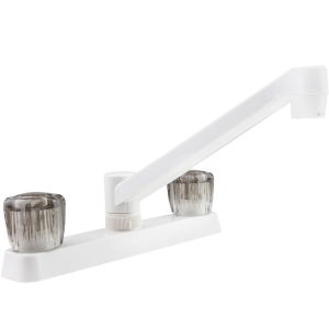 Two Handle RV Kitchen Faucet, Dura Faucet PK600S-WT Two Handle RV Kitchen Faucet, Dura Faucet PK600S-WT