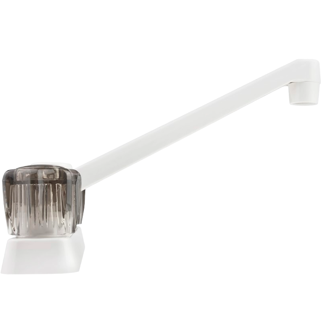 Two Handle RV Kitchen Faucet, Dura Faucet PK600S-WT - Image 2