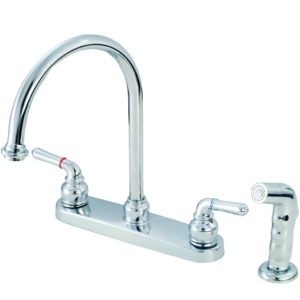 Two-Handle Kitchen 8 in Gooseneck Faucet, Empire Faucet CH801GS Two-Handle Kitchen 8 in Gooseneck Faucet, Empire Faucet CH801GS