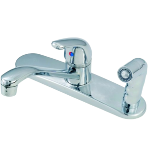 Single Handle W/Sprayer Chrome, Empire Faucet SL801F-3