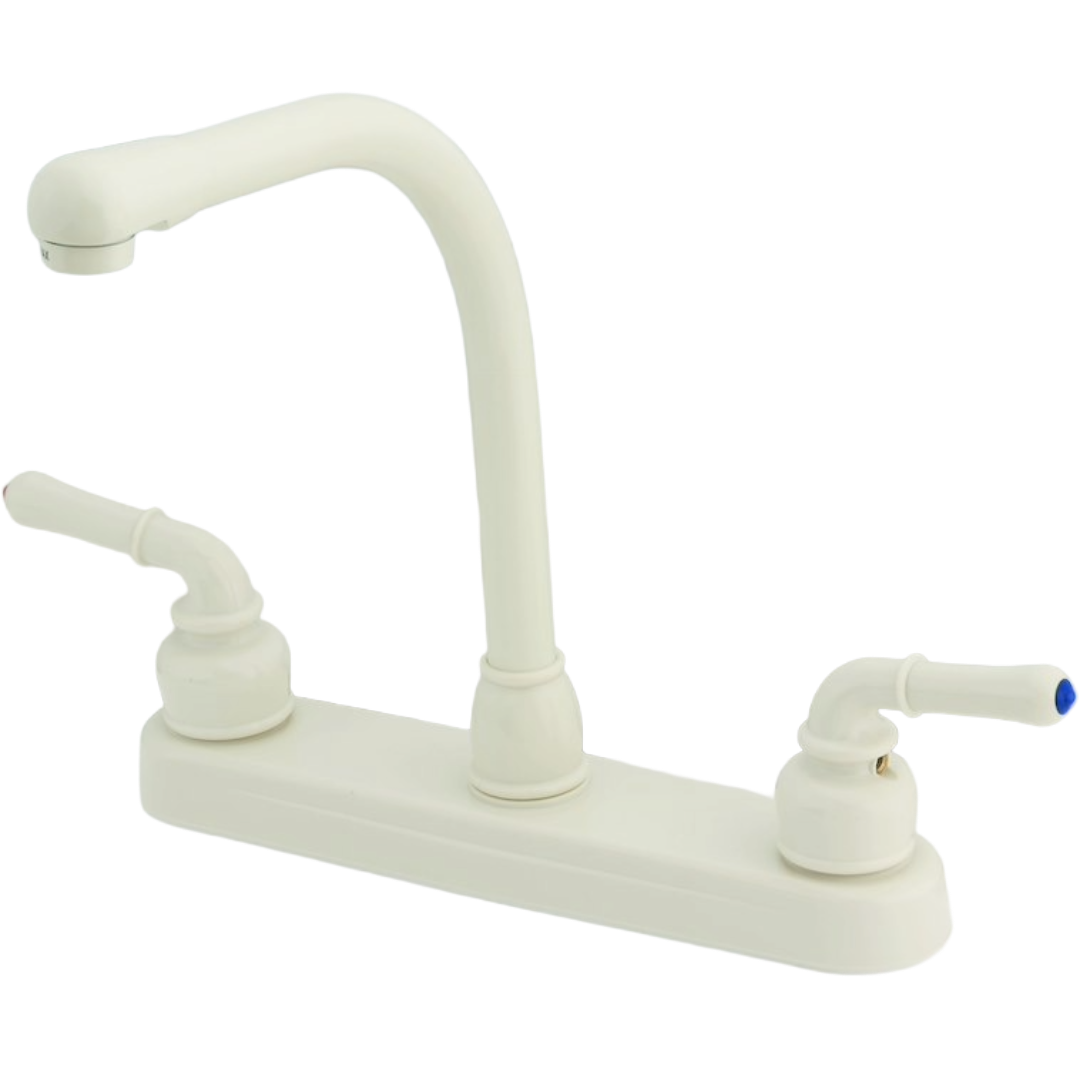 8in Kitchen Faucet w/ Teapot Handles w/ Hi-rise Biscuit, Empire Faucet U-YBB800RSB
