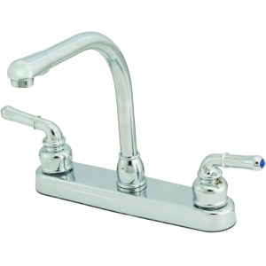 8 in Kitchen w/ Teapot Handles w/ Hi-rise Spout - Chrome, Empire Faucet U-YCH800RS 8 in Kitchen w/ Teapot Handles w/ Hi-rise Spout - Chrome, Empire Faucet U-YCH800RS