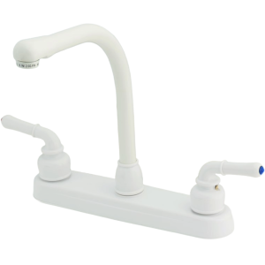 8in Kitchen Faucet w/ Teapot Handles w/ Hi-rise Spout, Empire Faucet U-YWI800RSW 8in Kitchen Faucet w/ Teapot Handles w/ Hi-rise Spout, Empire Faucet U-YWI800RSW