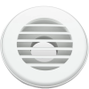 94261 2 inch Polar White Ducted Heat Vent - No Damper, JR Products 94261