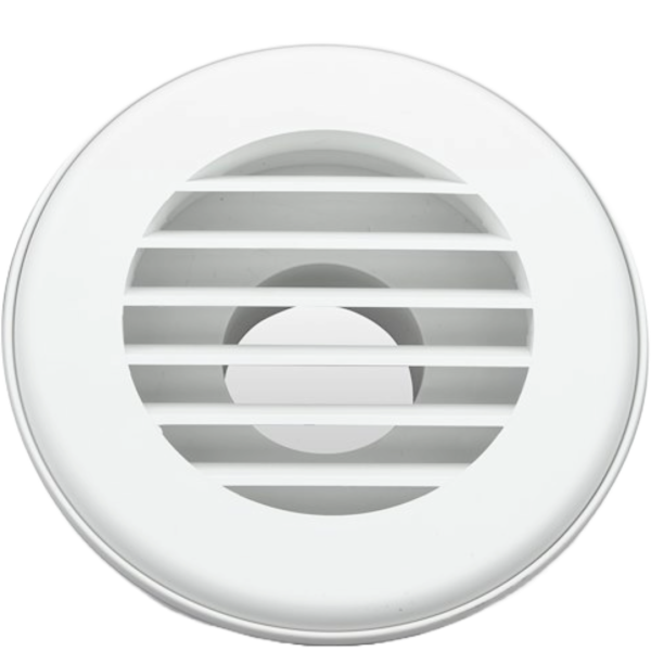 94261 2 inch Polar White Ducted Heat Vent - No Damper, JR Products 94261