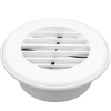 94267 4 inch Polar White Ducted Heat Vent with Damper, JR Products 94267