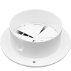 94267 4 inch Polar White Ducted Heat Vent with Damper, JR Products 94267