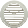 5-1/4 inch White Ceiling Grill - No Damper, JR Products 94274