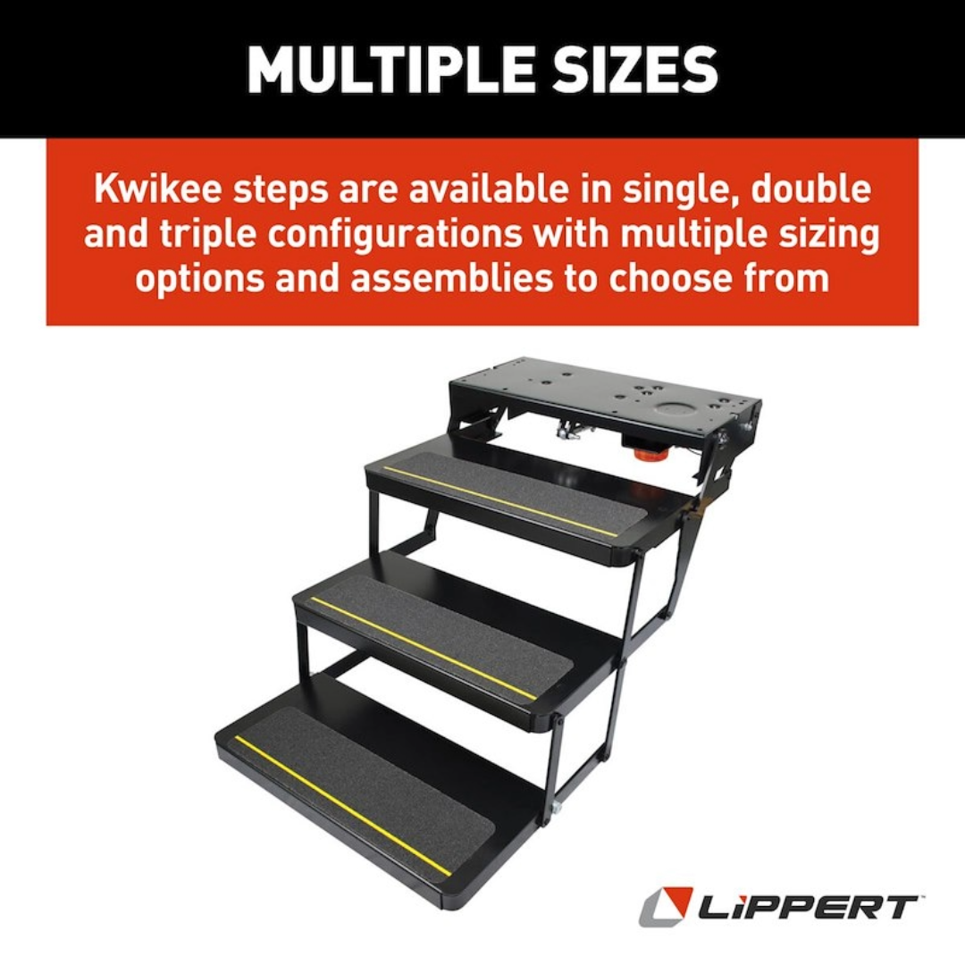 Kwikee Triple Electric RV Entry Step, Kwikee 3694042 - Image 4