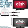 Playmaker Dual Satellite TV Antenna, DISH, Black with Receiver, Winegard PL-8035R