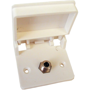 Exterior RV TV Receptacle White, Prime Products 08-6201 Exterior RV TV Receptacle White, Prime Products 08-6201