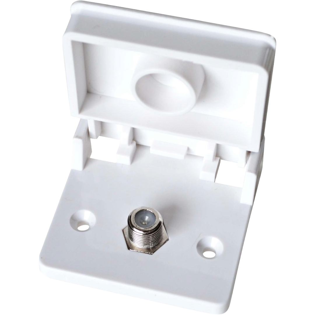 RV Weatherproof TV Jack- White by RV Designer, RV Designer T111