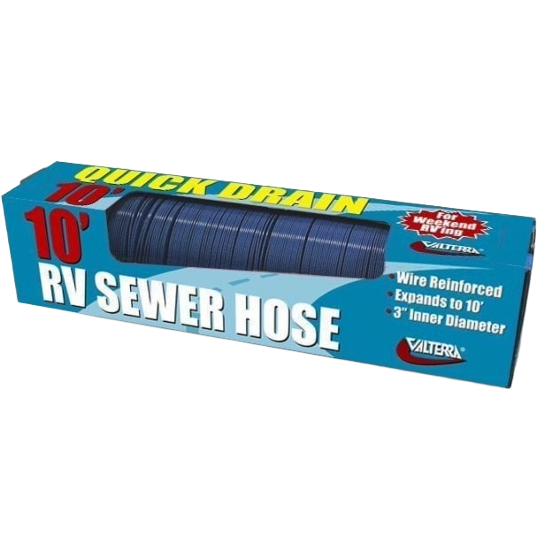 Valterra 10 Foot Quick Drain RV Sewer Hose, Valterra D04-0045