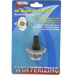 Valterra RV Blow Out Plug With Schader Valve, Valterra P23508VP
