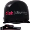 Playmaker Dual Satellite TV Antenna, DISH, Black with Receiver, Winegard PL-8035R