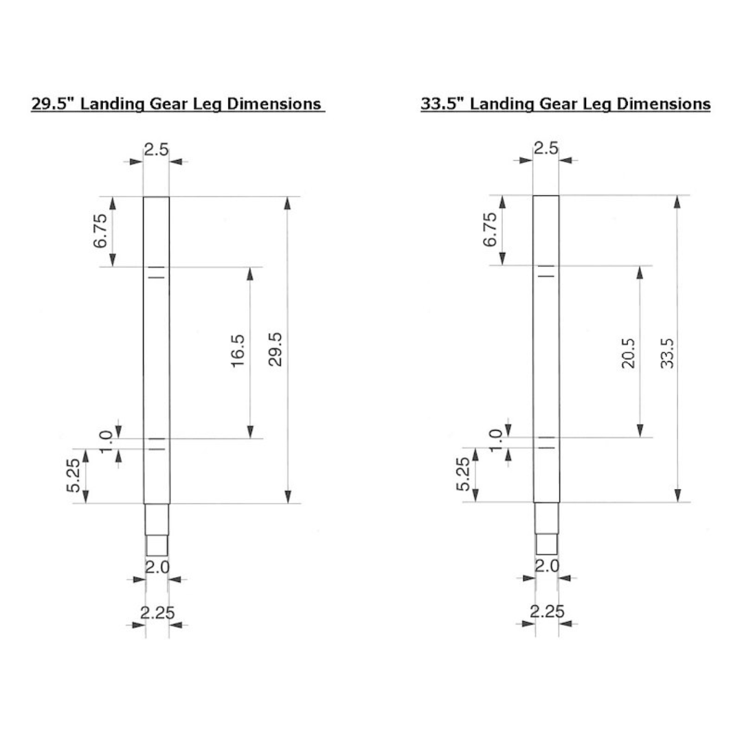 29-1/2 Inch Follow Leg, Stromberg Carlson LG-179014 - Image 3