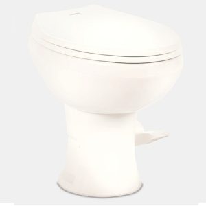 420 Platinum China Toilet in White, Dometic 9610008281