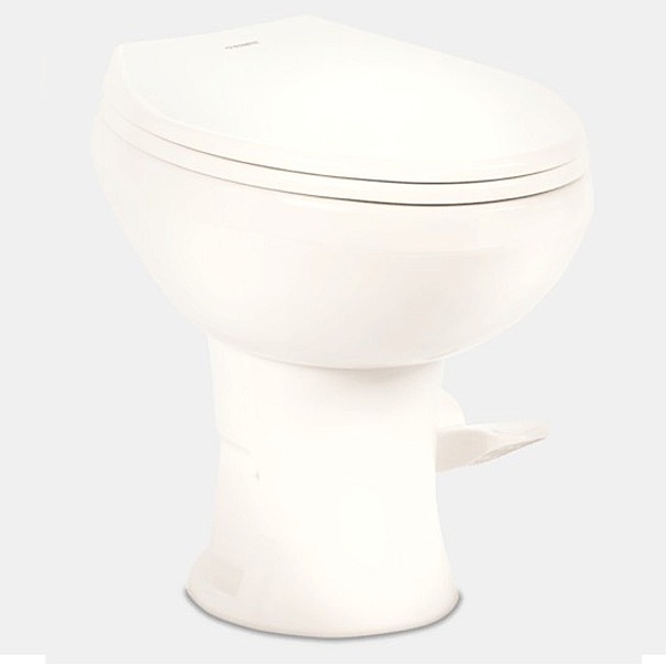 420 Platinum China Toilet in White, Dometic 9610008281