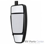 Triple Glass Mirror Head, Passenger Side, Inverted, Black, Heated, Electric, Velvac 714994