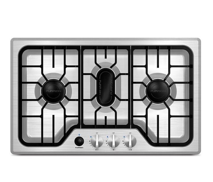 3 Burner Recessed Mount Cook Top, 24in, Stainless Steel, Furrion FGH4ZSA-SS - Image 2
