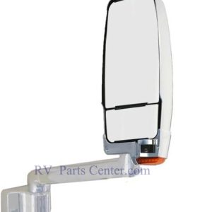 RV Motorhome Mirror, Passenger Side, 17 inch Arm, Chrome, w/LEM, Velvac 719494 (716996)