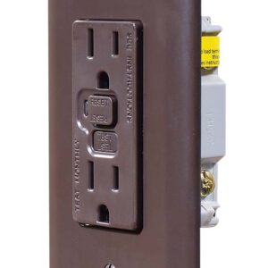 Dual GFCI Receptacle, Brown, RV Designer S805