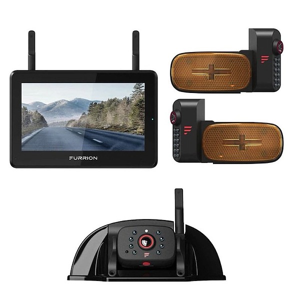 Furrion Wireless Back Up/ Security System 7 inch Mon, 3 Cams, FOS7HTAEN