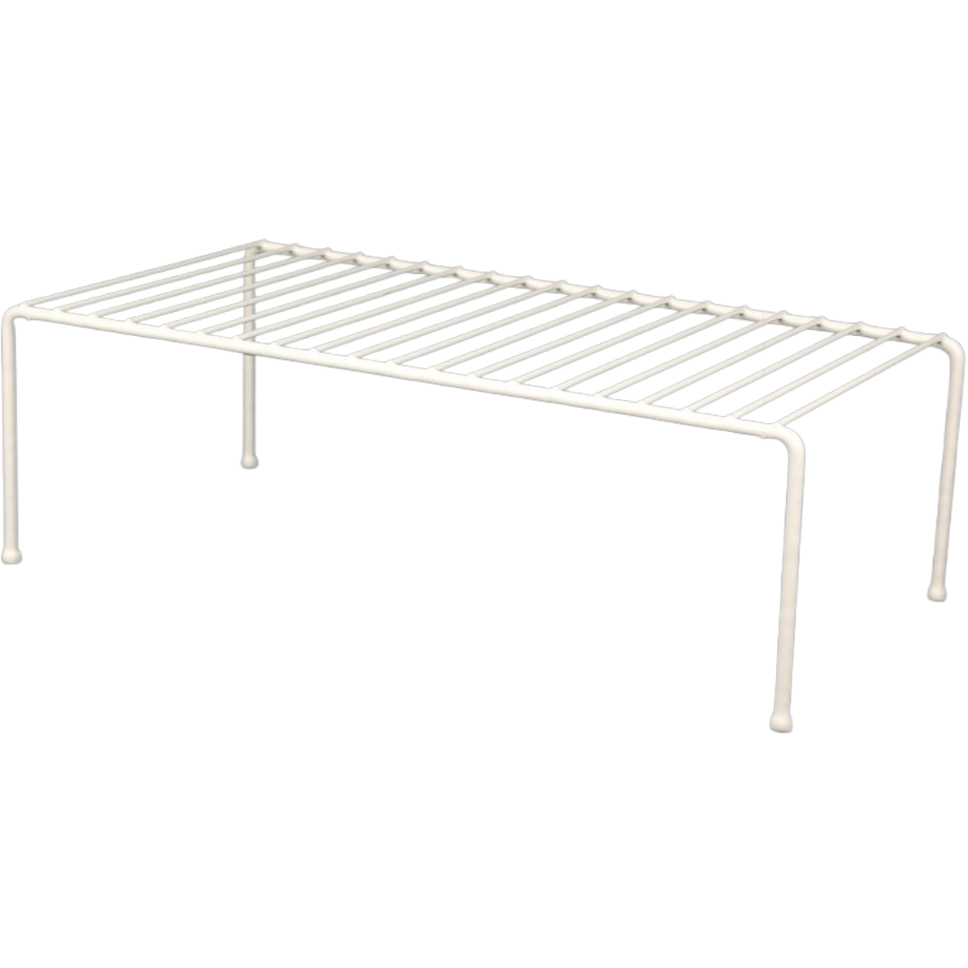 Helper Shelf Grayline Polyethylene Coated Steel Shelf Jumbo, White AP 030449