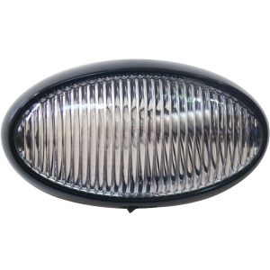 RV Porch Light Clear Lens Black Base, Valterra DG71259VP