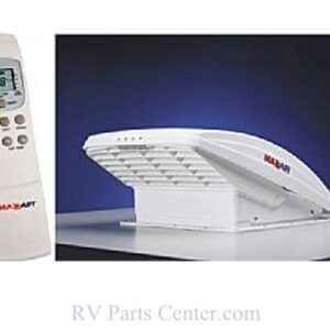 MaxxFan Ventilator RV Roof Vent with Remote - White, Maxx Air 00-07000K