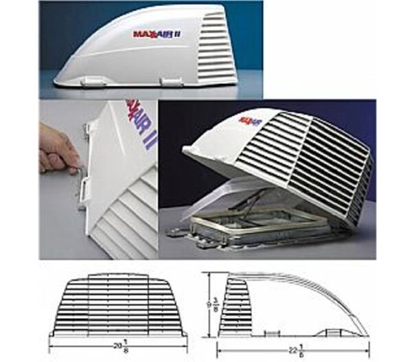 Maxxair II  Vent Cover - White, Maxx Air 00-933081