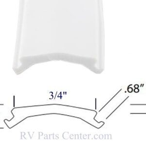3/4 inch x 50 foot Flexible Insert White, AP Products 011-398